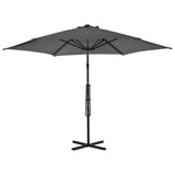 Vidaxl -parasol med stålstang 300 cm antracit