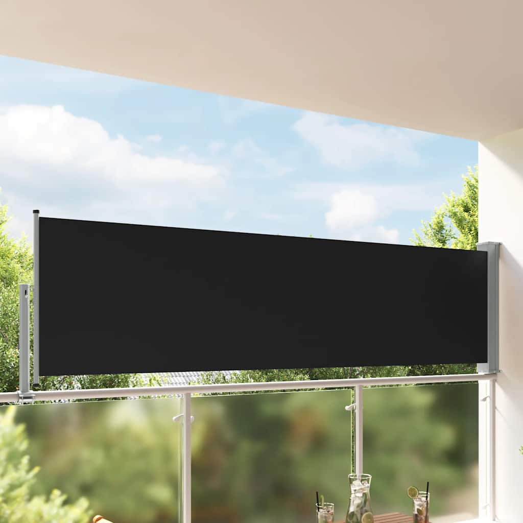 Vidaxl Haveskærm Udvidelig 100x300 cm sort