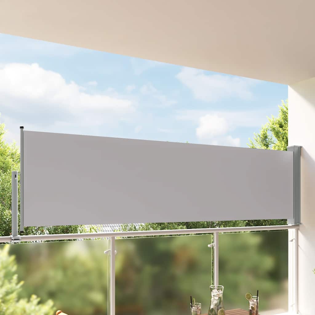 Vidaxl Haveskærm Udvidelig 100x300 cm grå
