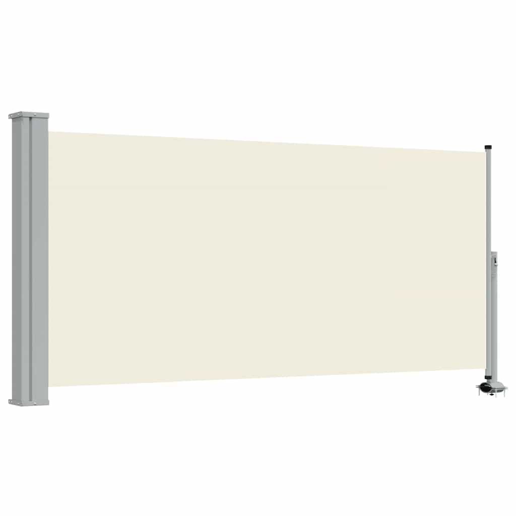 Vidaxx udtrækbar haveskærm 120x300 cm cremefarvet