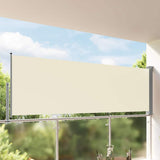 Vidaxx udtrækbar haveskærm 120x300 cm cremefarvet