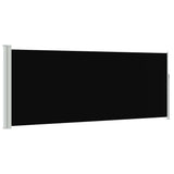 Vidaxx udtrækbar vindskærm 120x300 cm sort