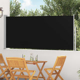 Vidaxx udtrækbar vindskærm 120x300 cm sort