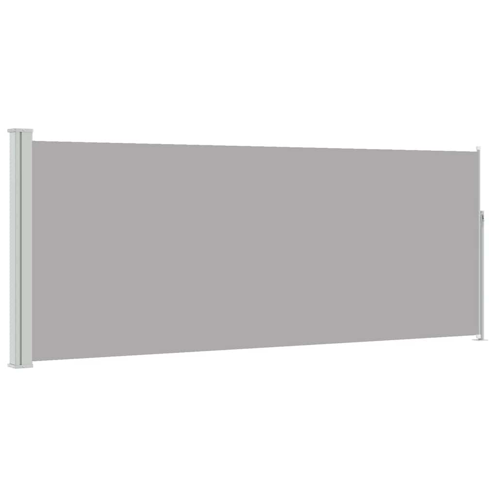 Vidaxx udtrækbar vindskærm 120x300 cm grå