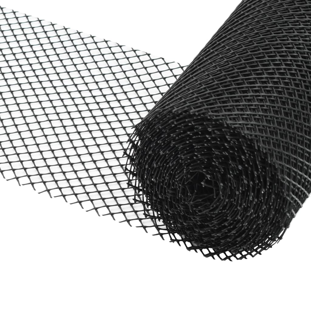 VidaXL 4-delt tagrendenet med klemmer 1,08 ㎡ HDPE