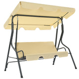 Vidaxl Swing Bench 170x110x153 cm creme hvid
