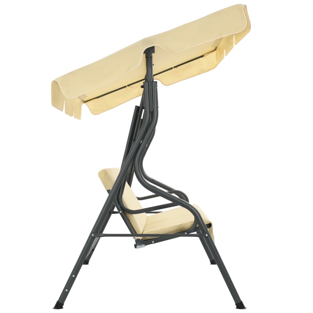 Vidaxl Swing Bench 170x110x153 cm creme hvid
