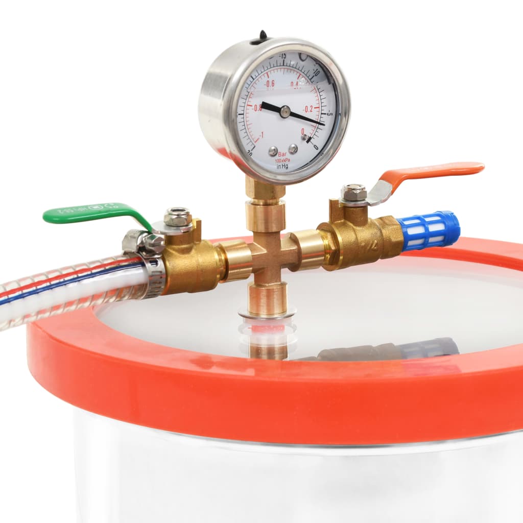Vidaxl Vacuum Chamber 22,7 L rustfrit stål