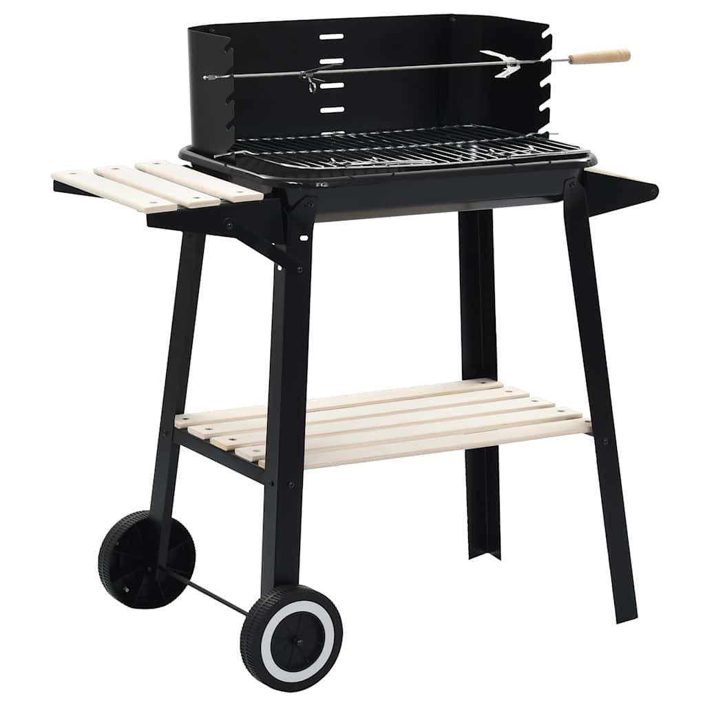 Vidaxl Charcoal Barbecue står med hjul