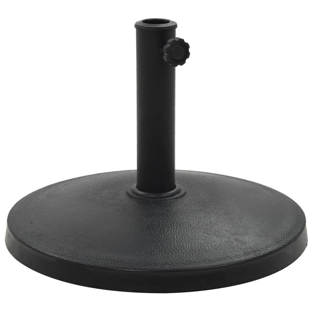 Vidaxl parasolfod omkring 10 kg polyresin sort