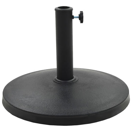 Vidaxl parasolfod omkring 10 kg polyresin sort