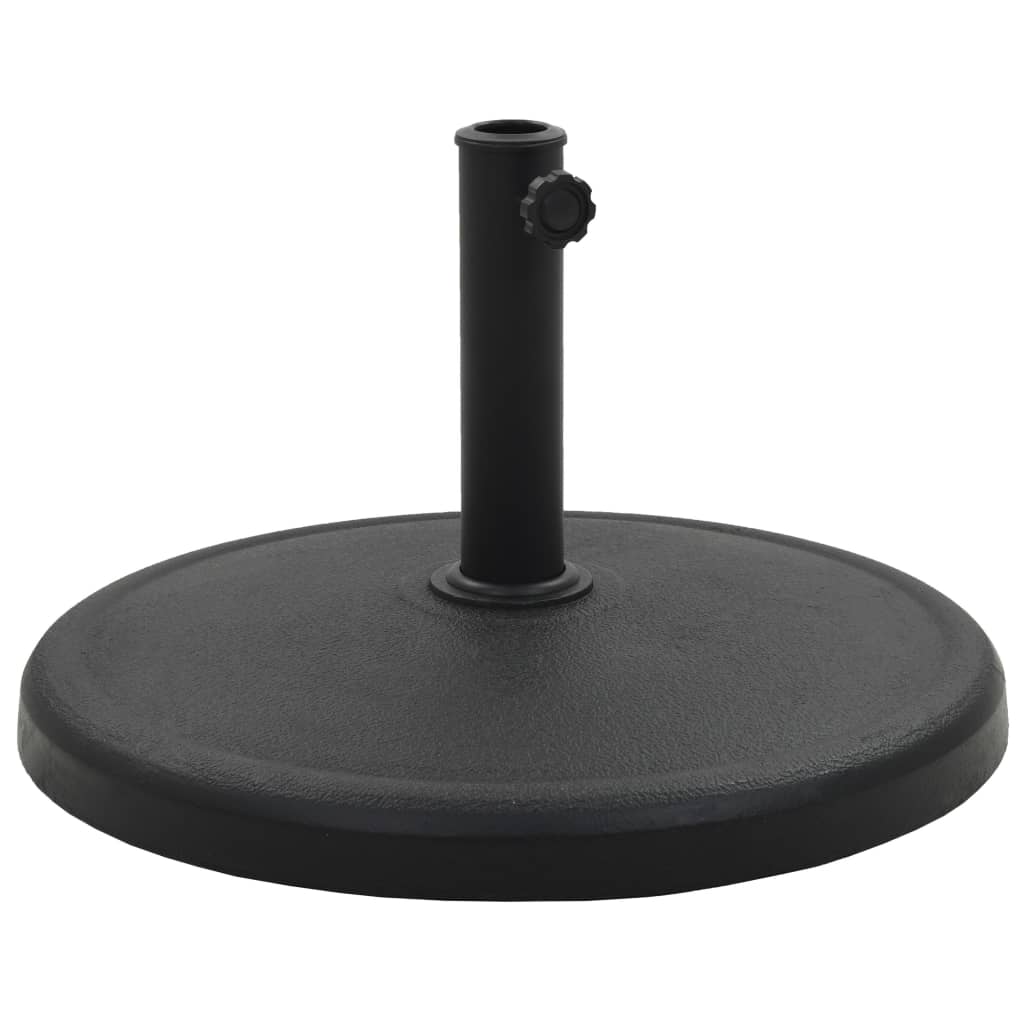 Vidaxl parasolfod omkring 19 kg polyresin sort