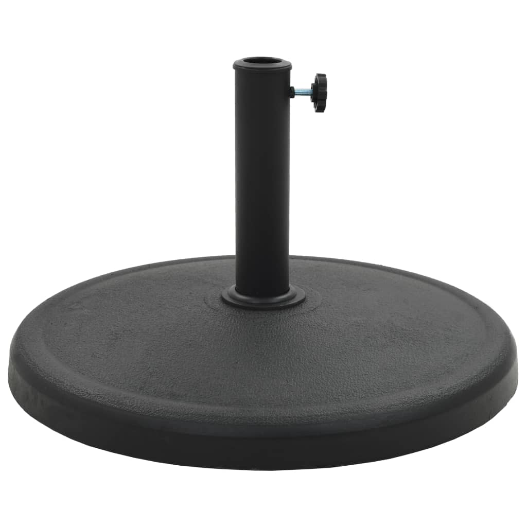 Vidaxl parasolfod omkring 19 kg polyresin sort