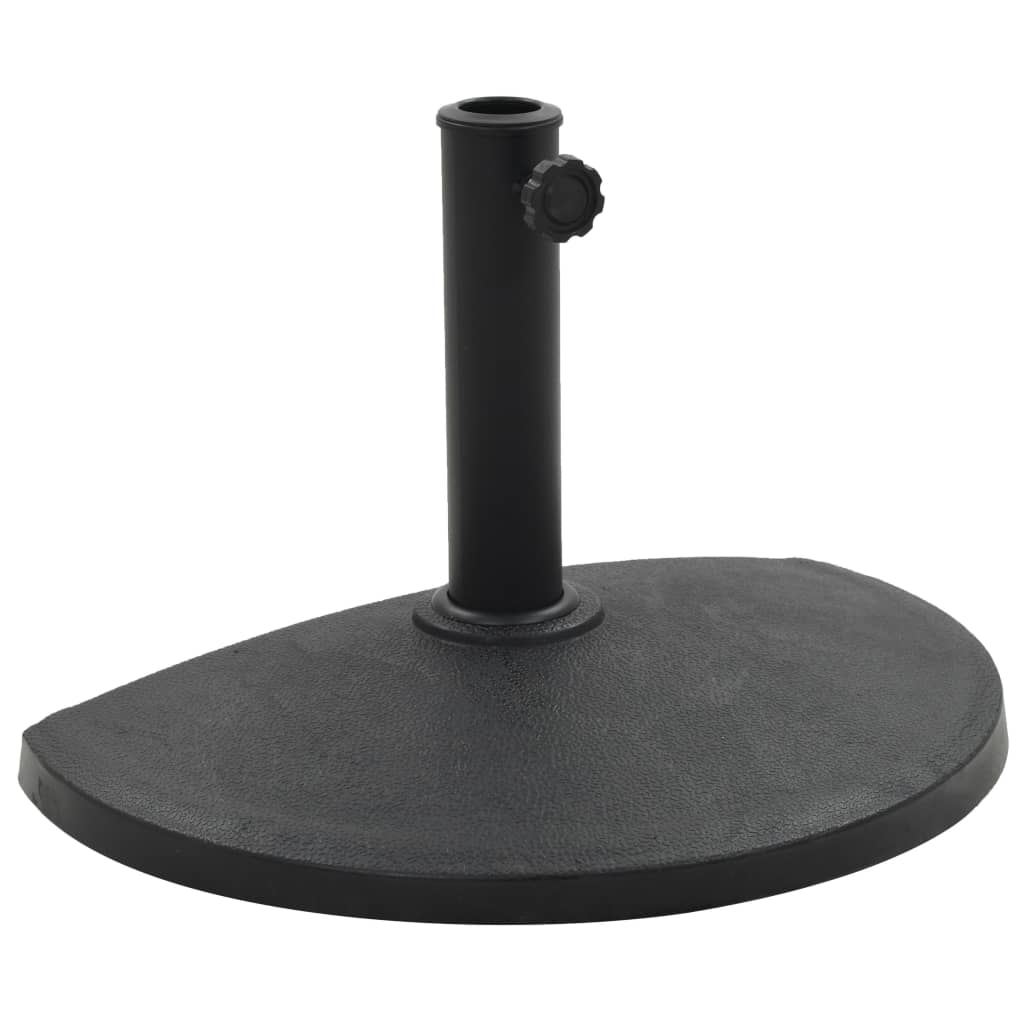 Vidaxl Parasol Foot Half -Round 9 kg polyresin sort