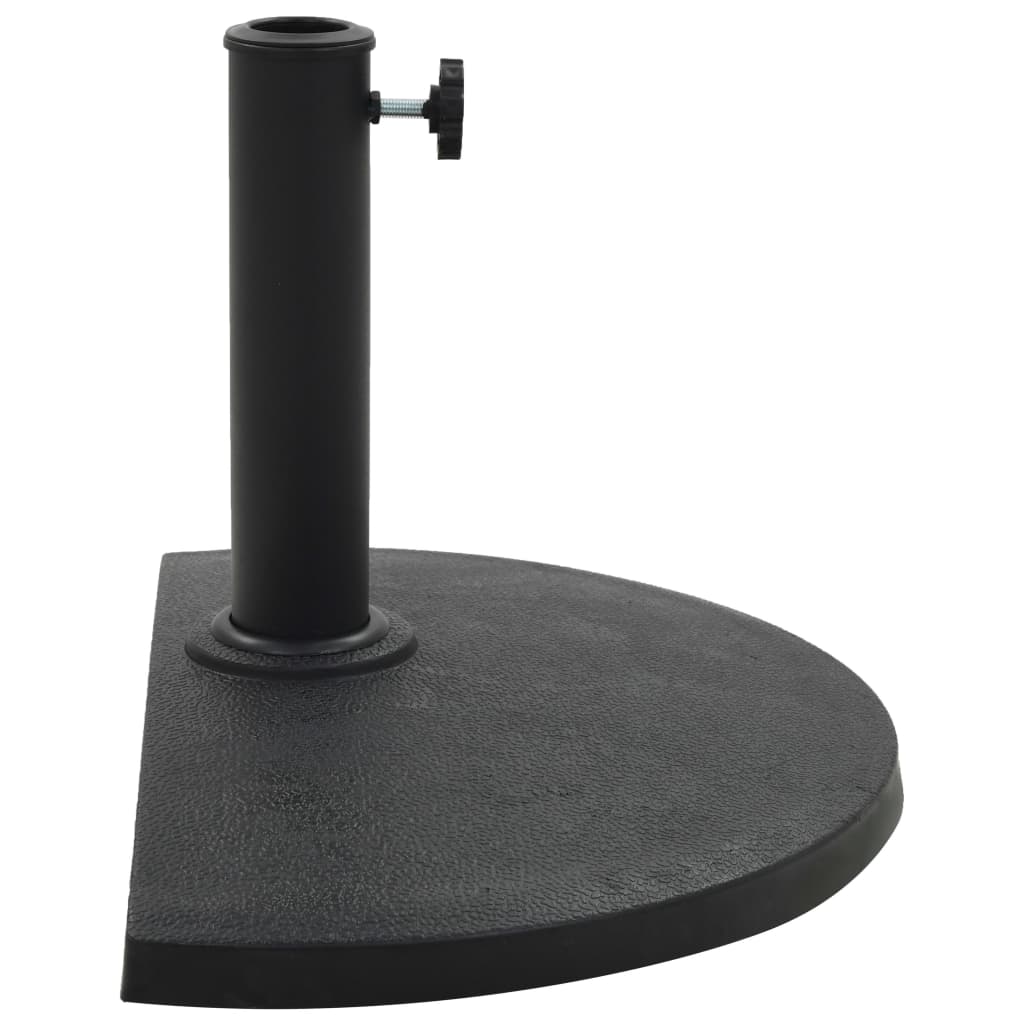 Vidaxl Parasol Foot Half -Round 9 kg polyresin sort