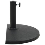 Vidaxl Parasol Foot Half -Round 9 kg polyresin sort