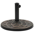 Vidaxl parasolfod omkring 19 kg polyresin bronze -farvet