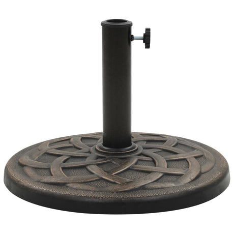 Vidaxl parasolfod omkring 19 kg polyresin bronze -farvet