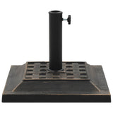 Vidaxl Parasol Foot Square 12 kg polyresin bronze farvet