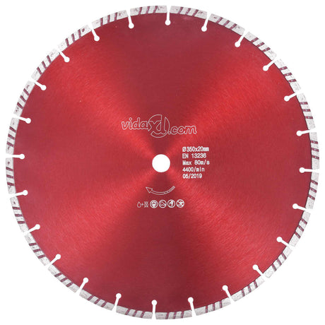 Vidaxl Diamond Saw Blade med turbo 350 mm stål