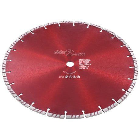 Vidaxl Diamond Saw Blade med turbo 350 mm stål