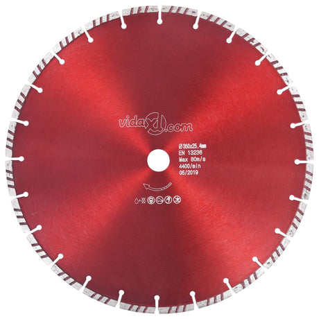 Vidaxl Diamond Saw Blade med turbo 350 mm stål