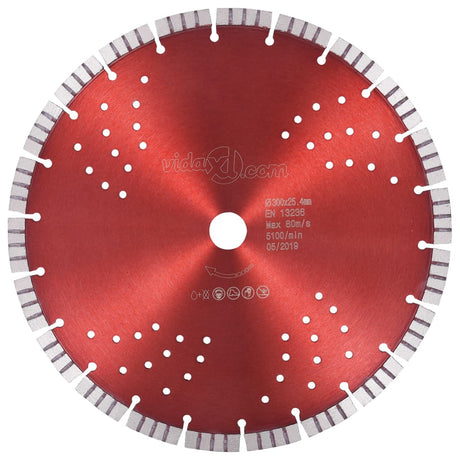 Vidaxl Diamond Saw Blade med turbo og huller 300 mm stål