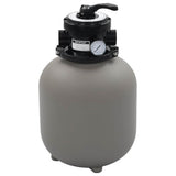 Vidaxl Swimming Pool Sand Filter med 4-positionsventil 350 mm grå