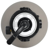 Vidaxl Swimming Pool Sand Filter med 4-positionsventil 350 mm grå