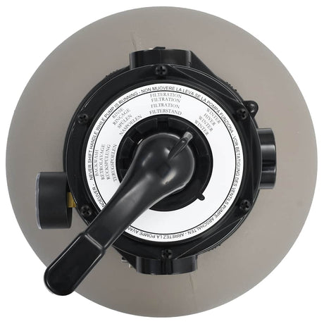 Vidaxl Swimming Pool Sand Filter med 4-positionsventil 350 mm grå