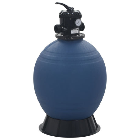 VidaXL swimmingpoolsandfilter med 6-positionsventil 560 mm blå