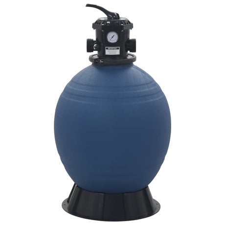 VidaXL swimmingpoolsandfilter med 6-positionsventil 560 mm blå