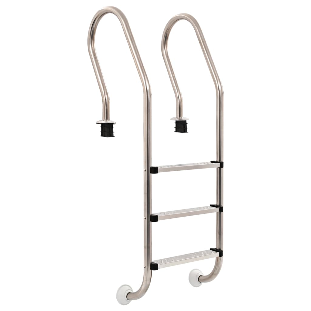 Vidaxl swimmingpoolstige med 3 sportsgrene 120 cm rustfrit stål 304