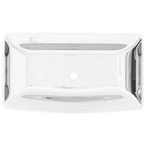 Vidaxl Washbasin 71x38x13,5 cm keramisk sølvfarvet