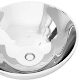 Vidaxl Washbasin 32.5x14 cm keramisk sølvfarvet