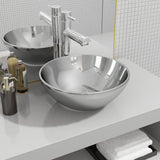 Vidaxl Washbasin 32.5x14 cm keramisk sølvfarvet