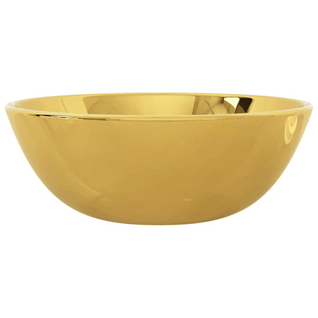 Vidaxl Washbasin 28x10 cm keramisk guldfarvet