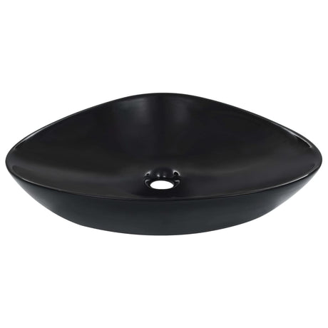 Vidaxl Washbasin 58.5x39x14 cm keramisk sort