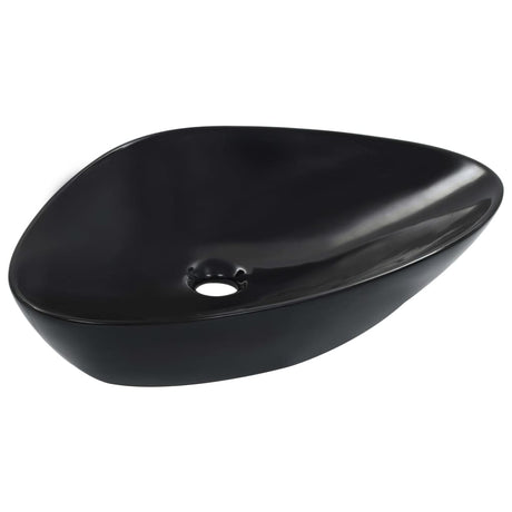 Vidaxl Washbasin 58.5x39x14 cm keramisk sort