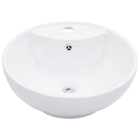 Vidaxl Washbasin med landing 46,5x18 cm keramisk hvid