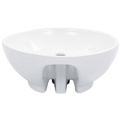 Vidaxl Washbasin med landing 46,5x18 cm keramisk hvid