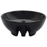 Vidaxl Washbasin med landing 46,5x18 cm keramisk sort