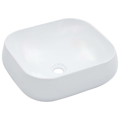 Vidaxl Washbasin 44.5x39.5x14.5 cm keramisk hvid