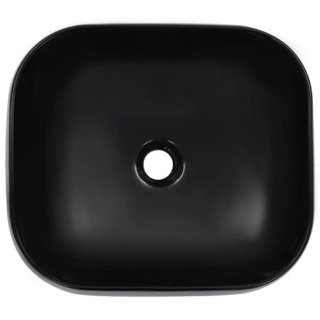 Vidaxl Washbasin 44.5x39.5x14.5 cm keramisk sort