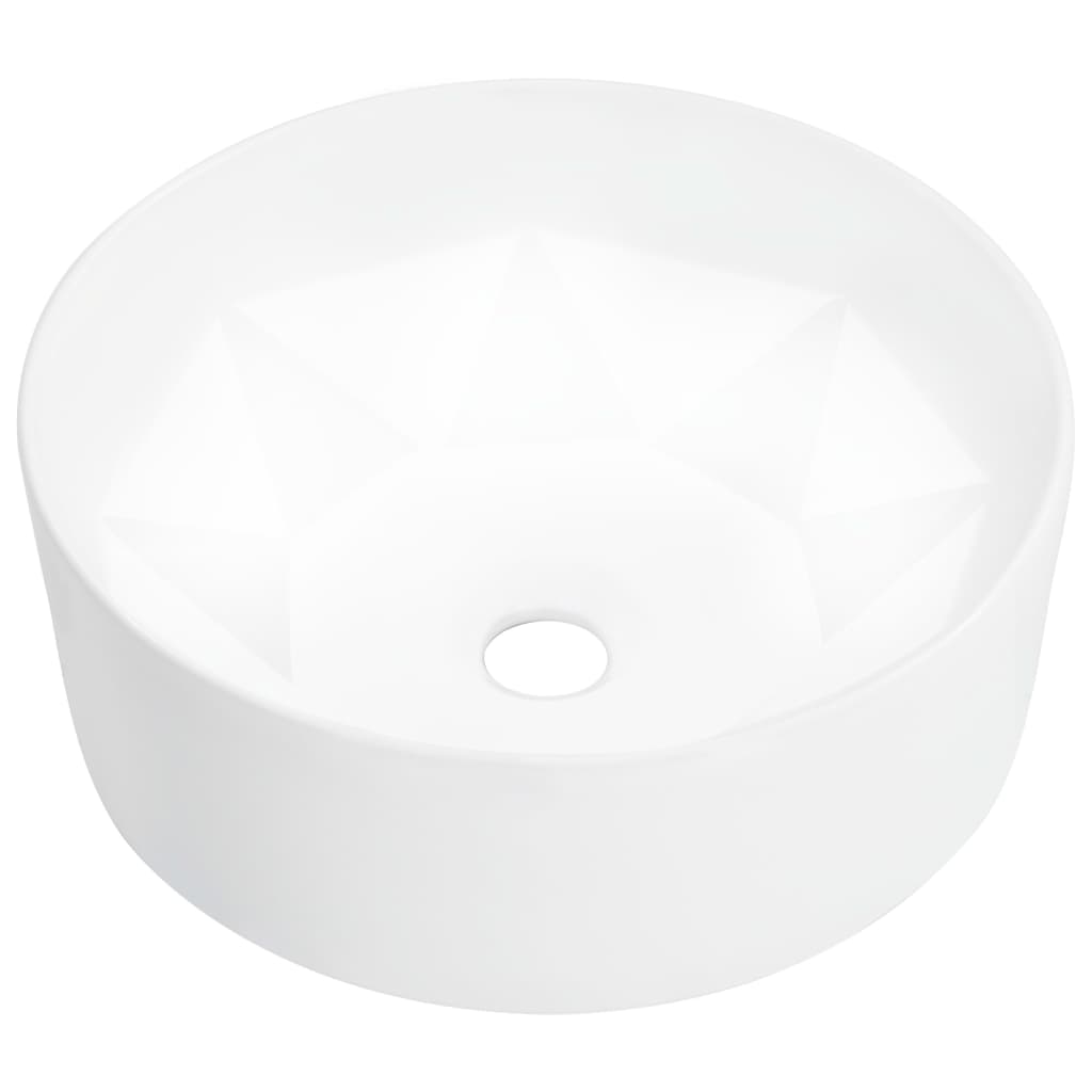 Vidaxl Washbasin 36x14 cm keramisk hvid