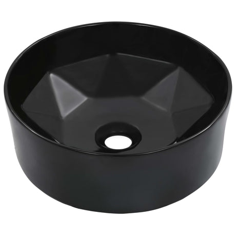Vidaxl Washbasin 36x14 cm keramisk sort