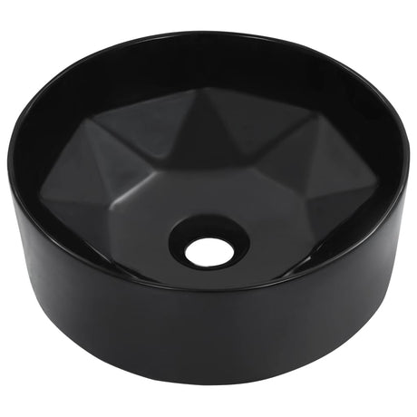Vidaxl Washbasin 36x14 cm keramisk sort