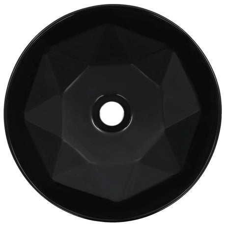 Vidaxl Washbasin 36x14 cm keramisk sort
