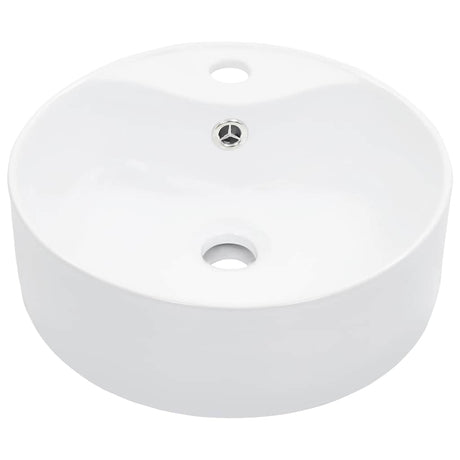 Vidaxl Washbasin med landing 36x13 cm keramisk hvid