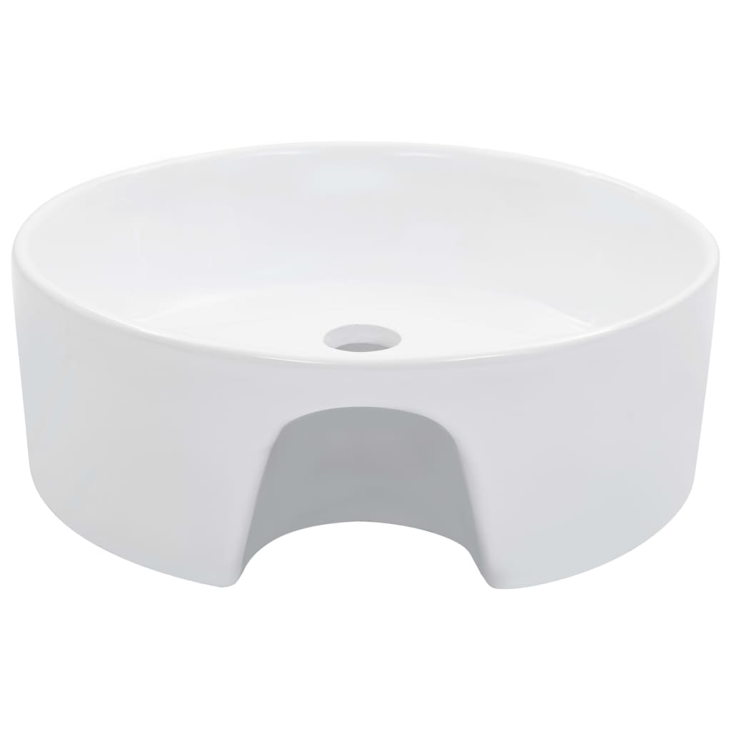 Vidaxl Washbasin med landing 36x13 cm keramisk hvid